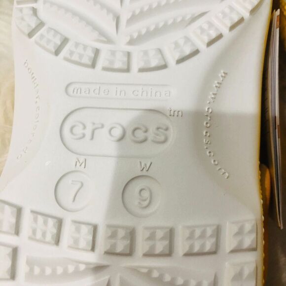 CROCS x McDonald's Birdie Classic Clog Men's Sandals Yellow Size 7 NEW - Picture 9 of 10